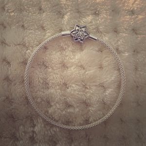 Pandora Sterling Silver Star Bangle Mesh